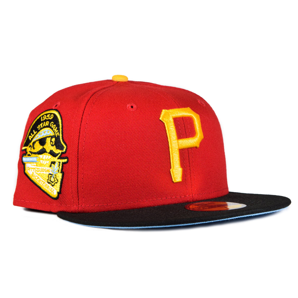 New Era Pittsburgh Pirates Two-Tone Red/Yellow/Black 1959 All-Star Game 59FIFTY Fitted Hat