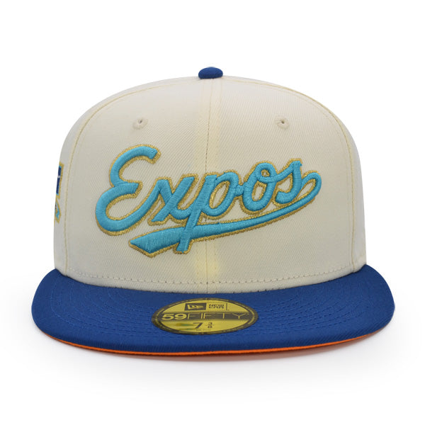 New Era Montreal Expos Jackie Robinson 50th Anniversary Chrome/Blue 59FIFTY Fitted Hat