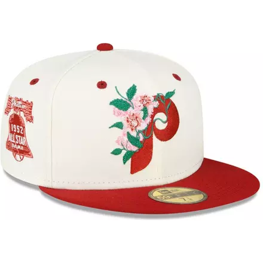 New Era x Hibbett Philadelphia Phillies Cherrywood Flowers 59FIFTY Fitted Hat