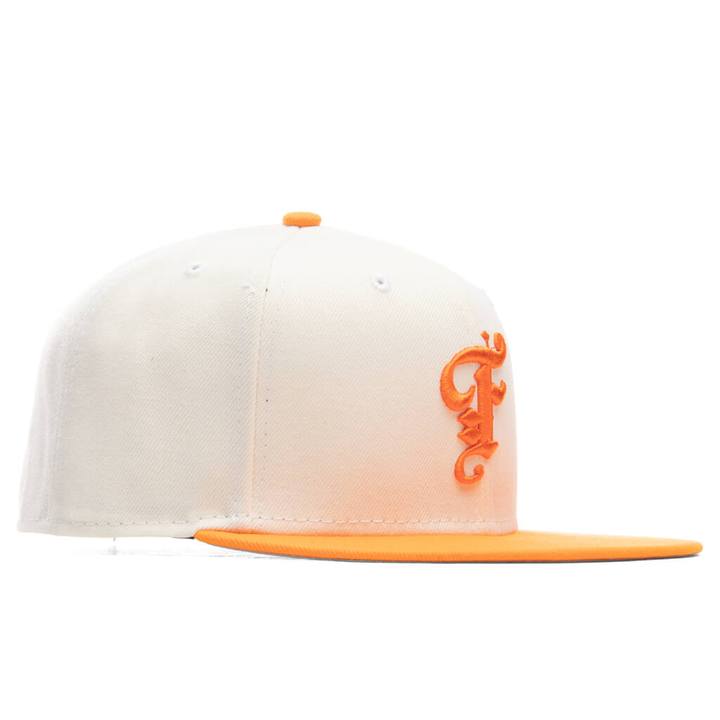 New Era x Feature Off-White & Dim Orange 59FIFTY Fitted Hat