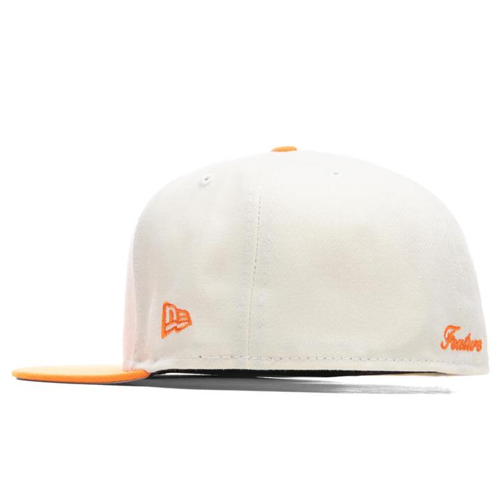 New Era x Feature Off-White & Dim Orange 59FIFTY Fitted Hat