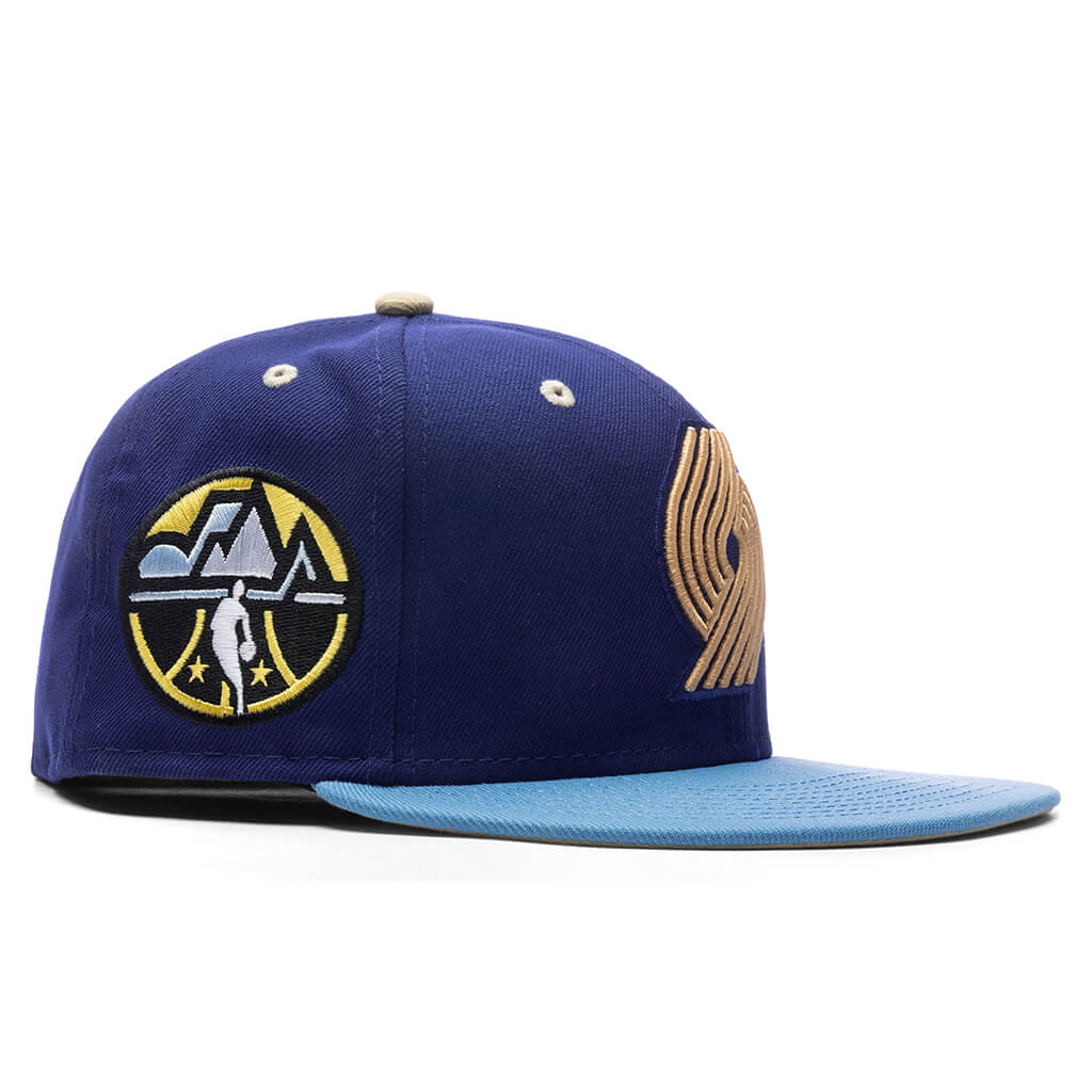 New Era x Feature Portland Trailblazers Navy/Sky/Tan 2023 59FIFTY Fitted Hat