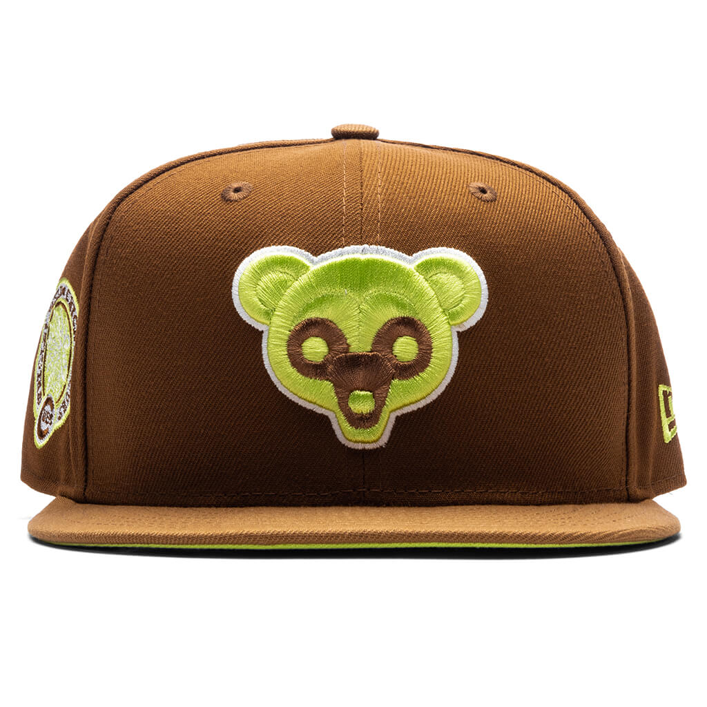Chicago Cubs Tan & Brown Angry Bear Wrigley Field 59FIFTY Fitted Cap 7 1/4 = 22 3/4 in = 57.8 cm
