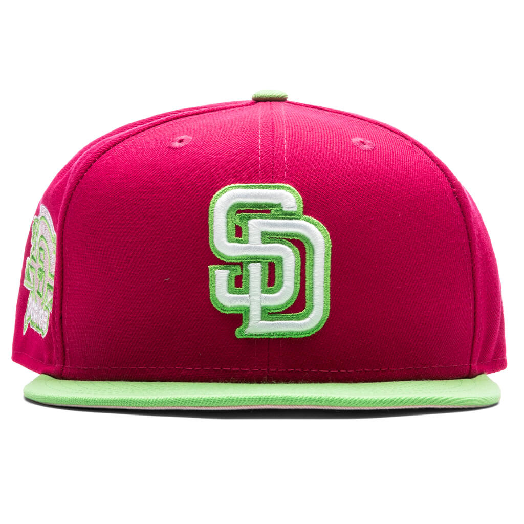 Men's San Diego Padres New Era Pink/Green Cooperstown Collection 1984 World  Series Passion Forest 59FIFTY Fitted Hat