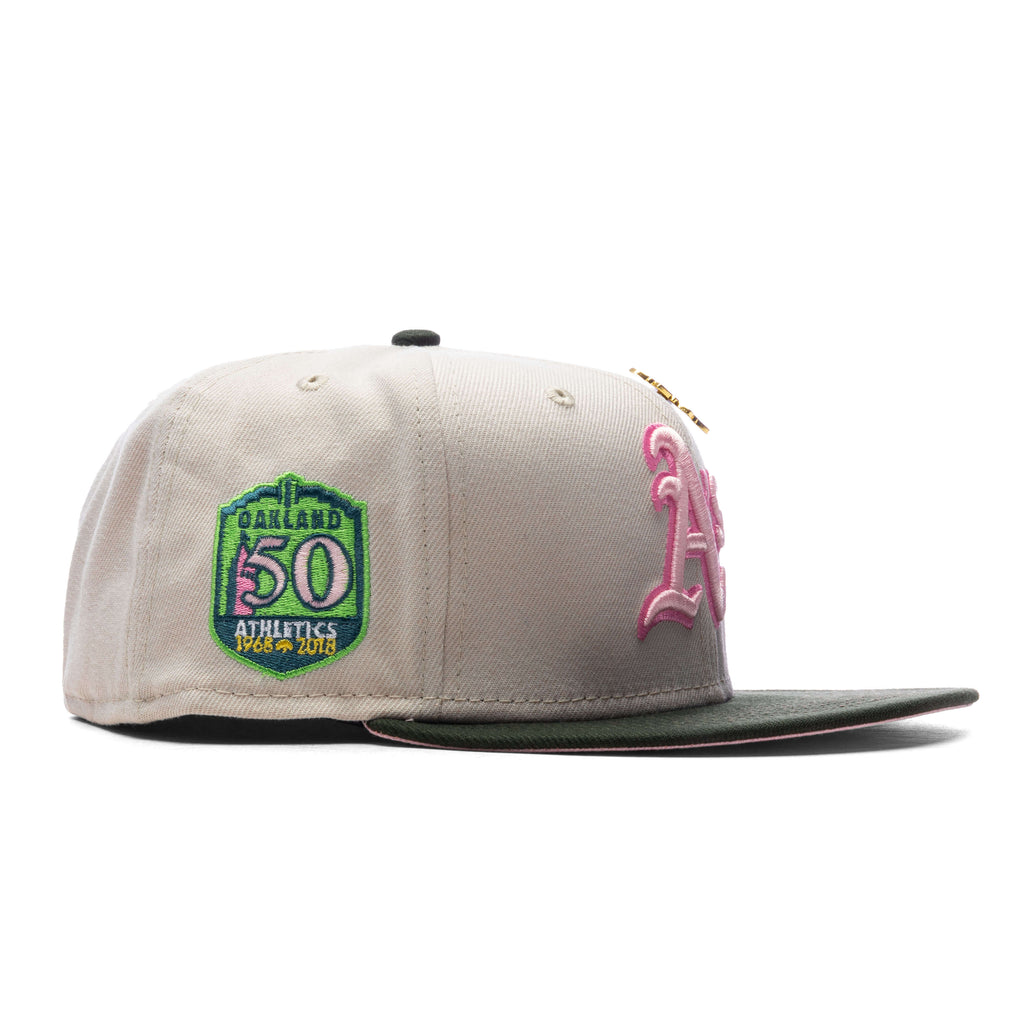 Oakland Athletics 50th Anniversary New Era 59Fifty Fitted Hat (Black G –  ECAPCITY