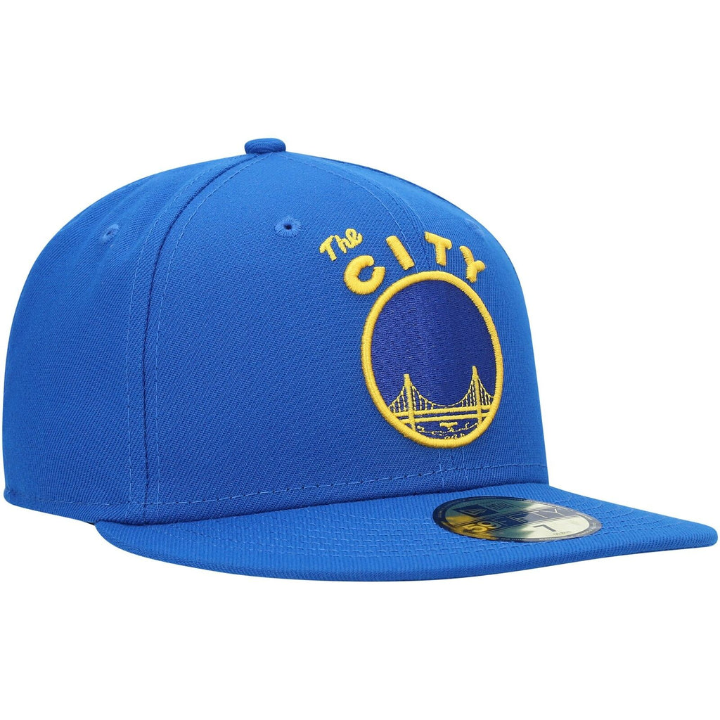 New Era Royal Golden State Warriors Hardwood Classics Collection 59FIFTY Fitted Hat