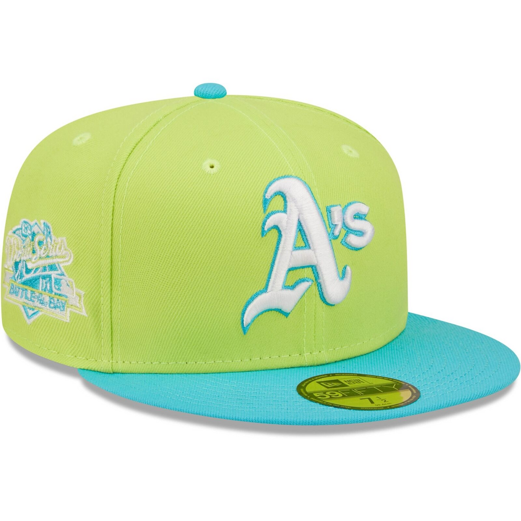 New Era Green Oakland Athletics 1989 World Series Cyber Vice 59FIFTY Fitted Hat
