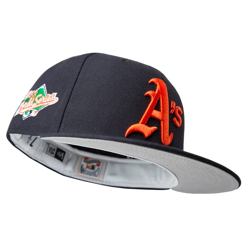 New Era Toronto Oakland Athletics 1988 World Series Navy Blue / Orange 59FIFTY Fitted Hat