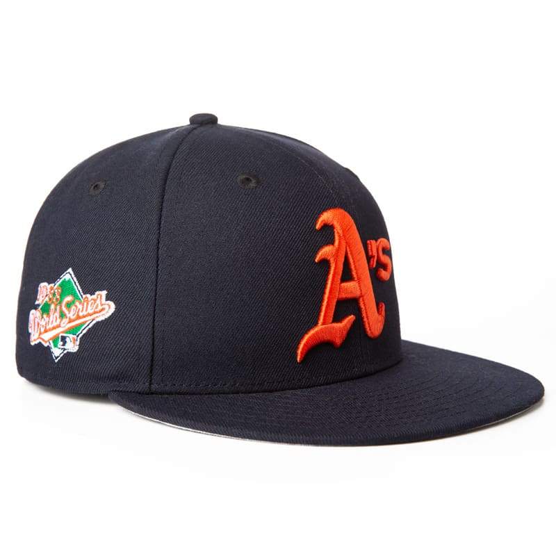 New Era Toronto Oakland Athletics 1988 World Series Navy Blue / Orange 59FIFTY Fitted Hat