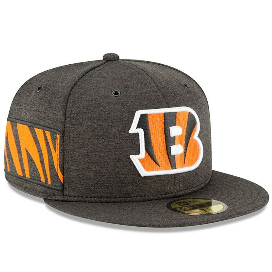 New Era Cincinnati Bengals Heather Brown 2018 NFL Sideline Home 59FIFTY Fitted Hat