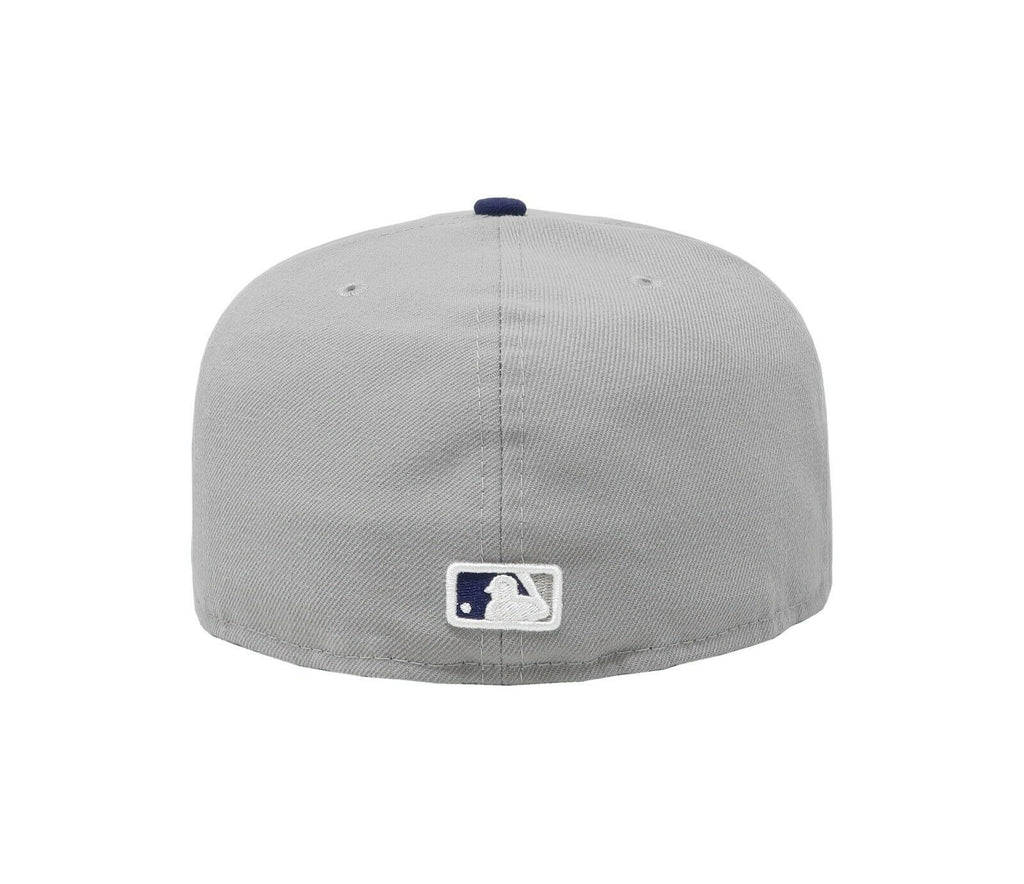 New Era Los Angeles Dodgers Light Grey & Navy Blue 59FIFTY Fitted Hat