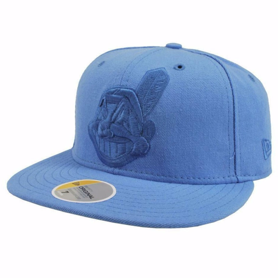 New Era Cleveland Indians Chief Wahoo Baby Blue 59FIFTY Fitted Hat