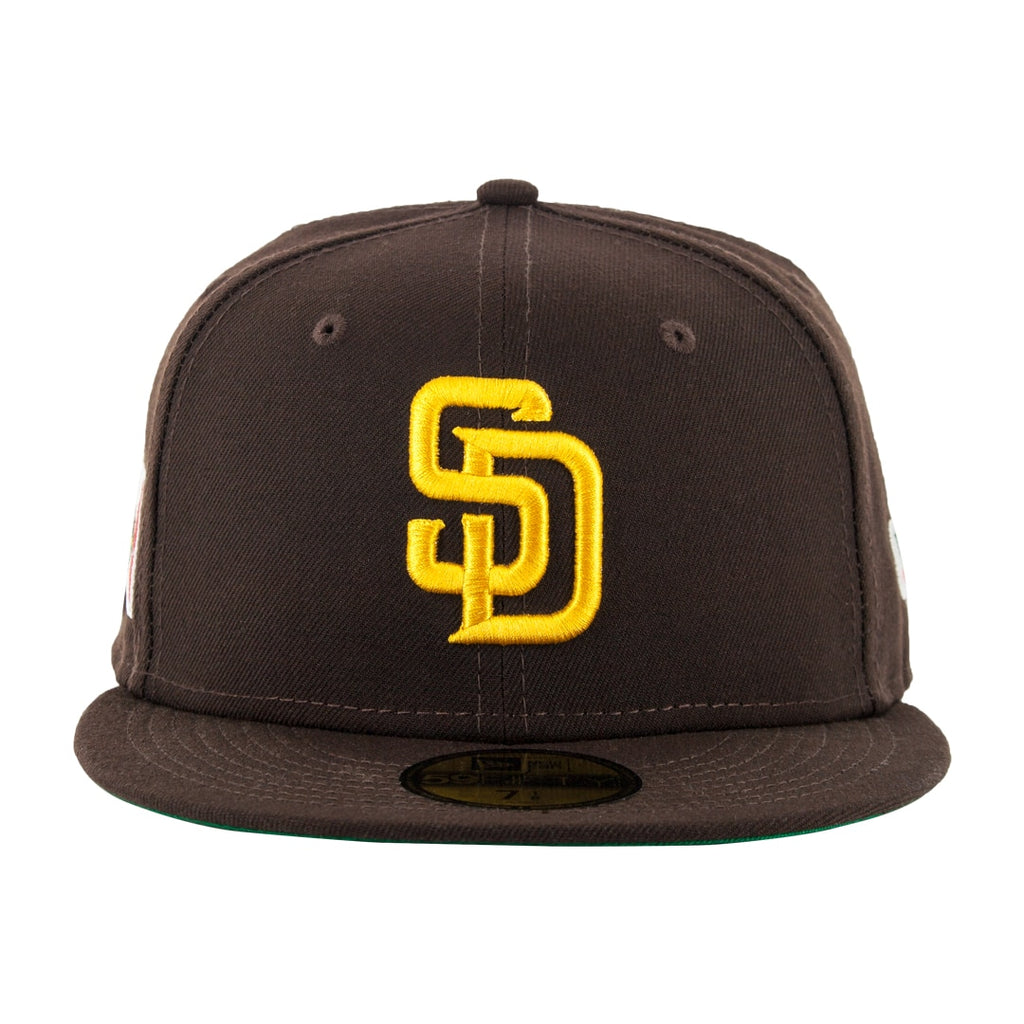 New Era San Diego Padres Brown Flag of Mexico Patch 59FIFTY Fitted Hat