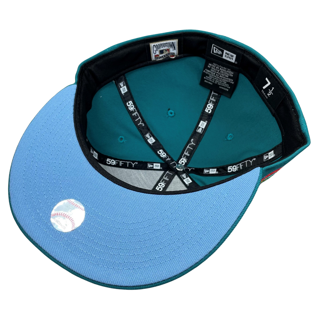 New Era Milwaukee Brewers Aqua/Sky Blue Silver Anniversary 59FIFTY Fitted Hat