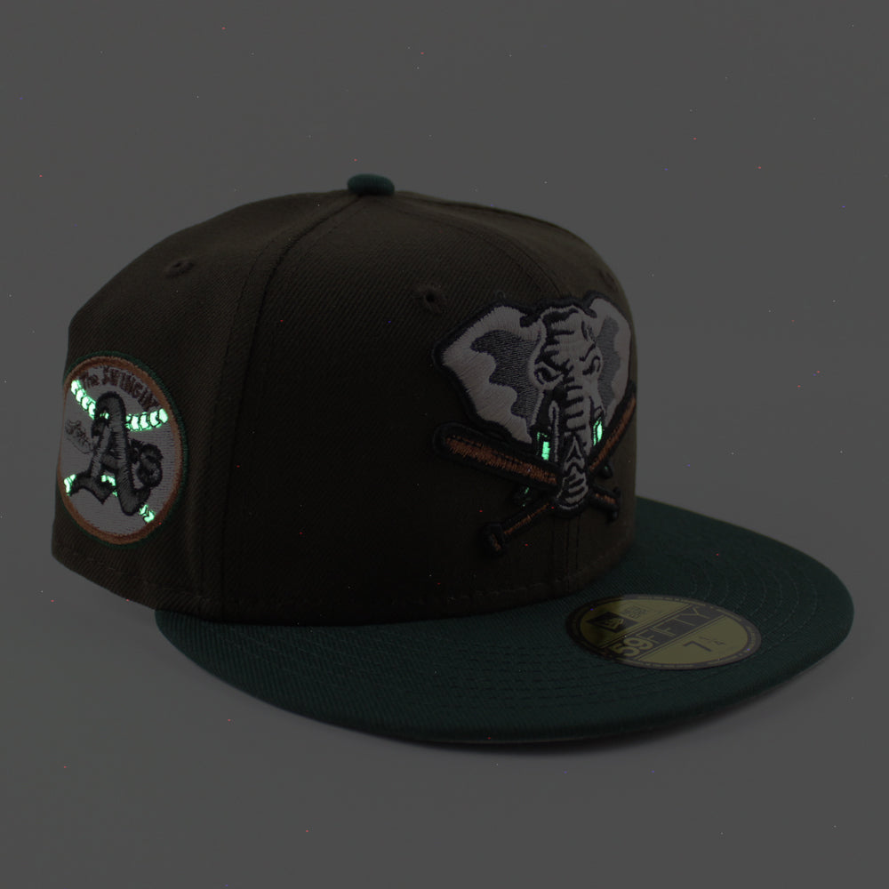 New Era Oakland Athletics Stomper Walnut/Green Swinging A's 59FIFTY Fitted Hat