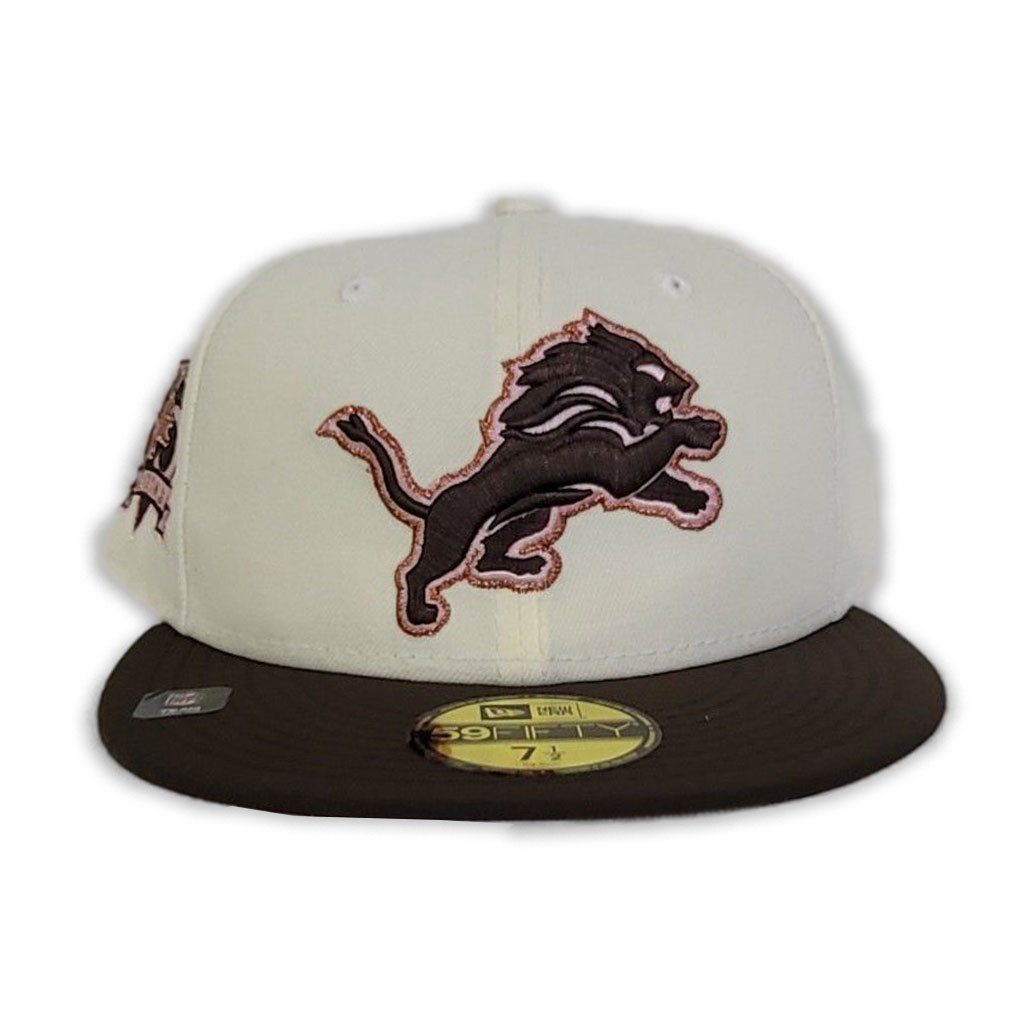 Shop New Era 59Fifty Detroit Lions Pre-Game Hat 70722238 brown