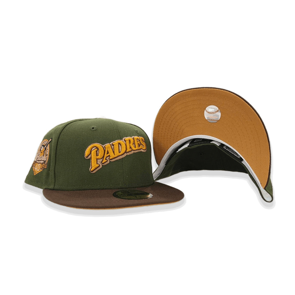 New Era San Diego Padres Olive/Brown 40th Anniversary 59FIFTY Fitted Hat