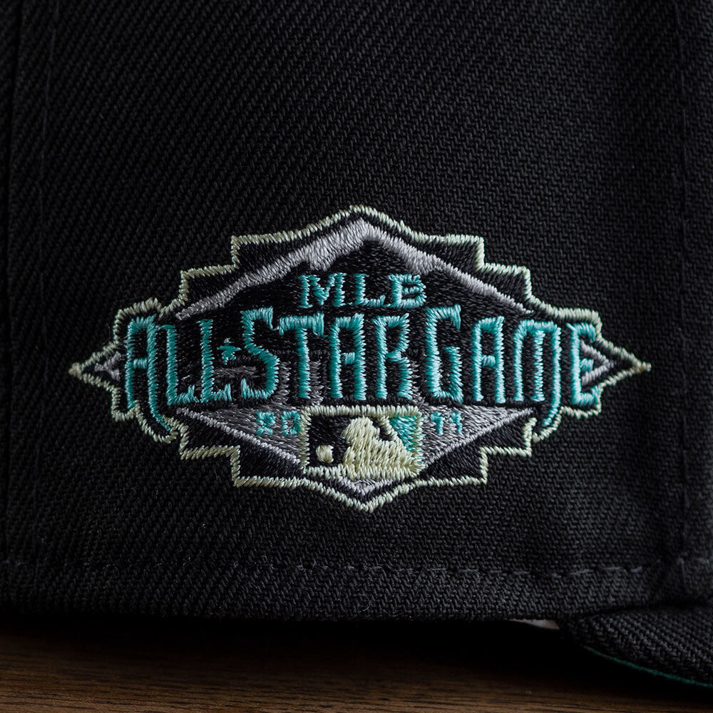 New Era Arizona Diamondbacks Black/Crystal 2011 All-Star Game Mint Undervisor 59FIFTY Fitted Hat