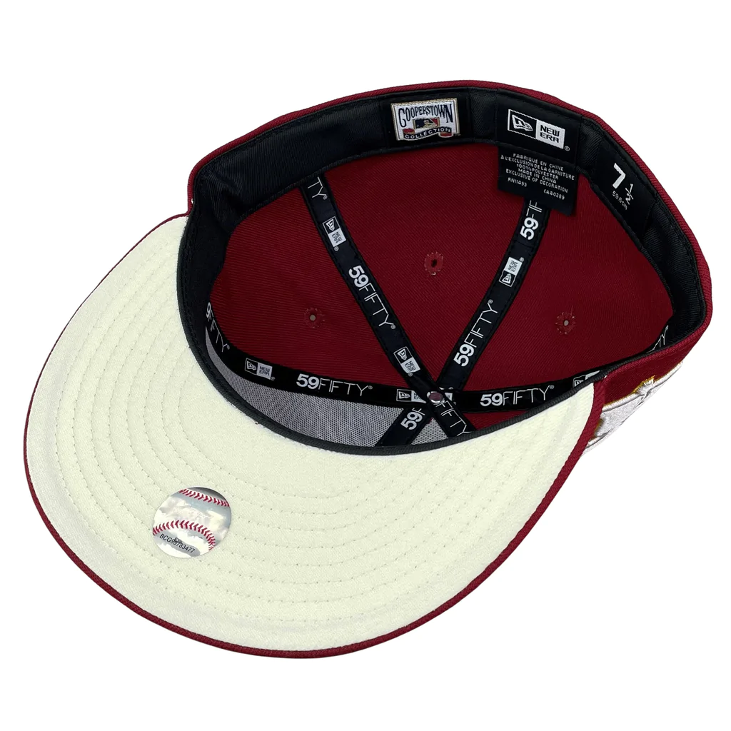 New Era Philadelphia Phillies Cardinal Red "Independence Hall" Liberty Bell 59FIFTY Fitted Hat