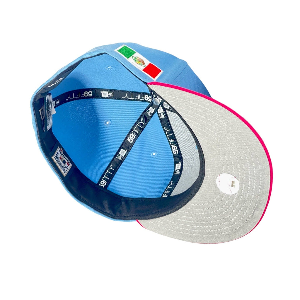 New Era Mexico WBC Mexican Flag Baby Blue/Hot Pink 59FIFTY Fitted Hat