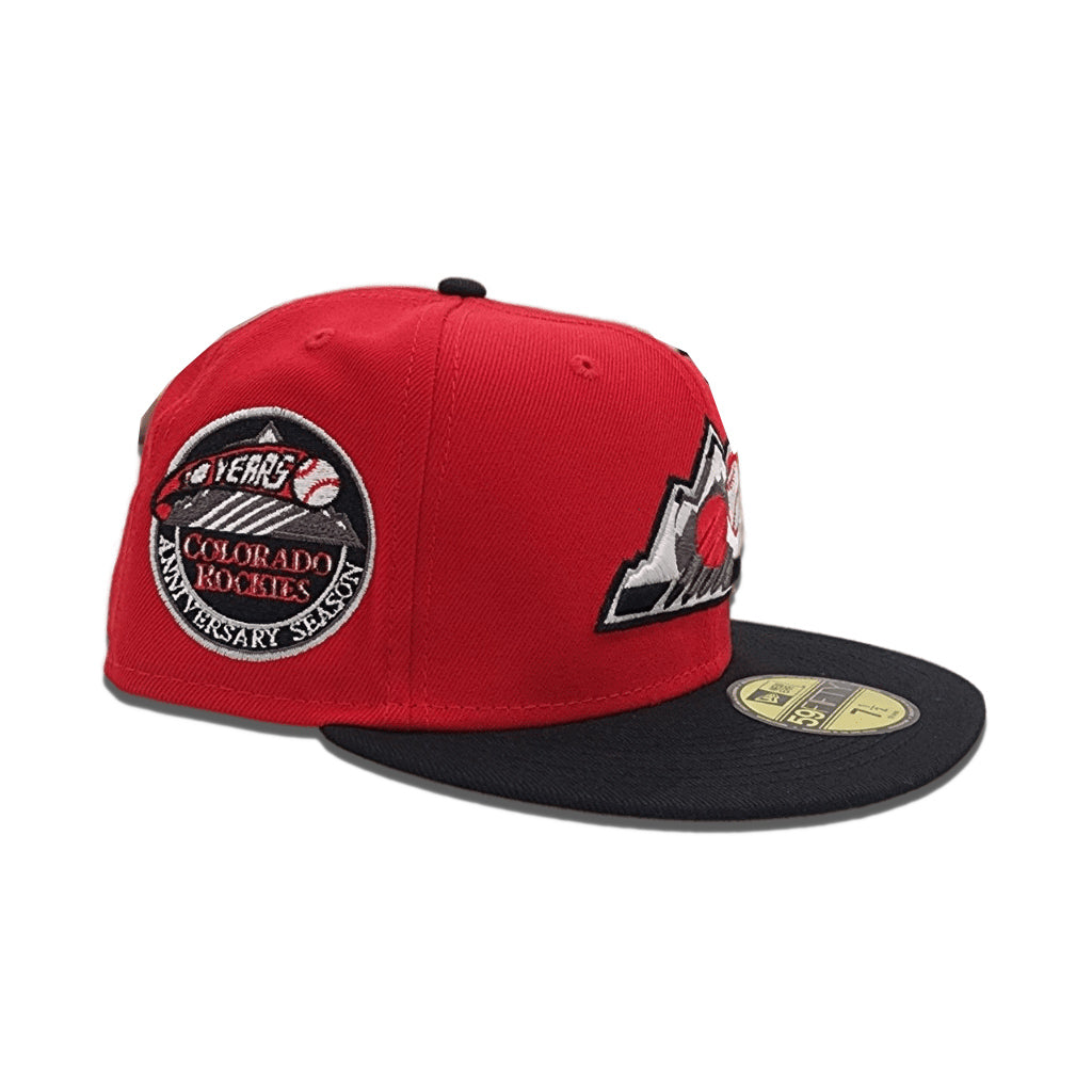 New Era Colorado Rockies 10th Years Anniversary Red/Black 59FIFTY Fitted Hat