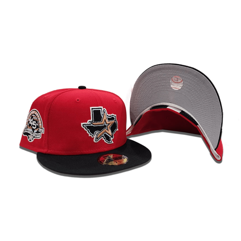 New Era Houston Astros 45th Anniversary Red/Black 59FIFTY Fitted Hat