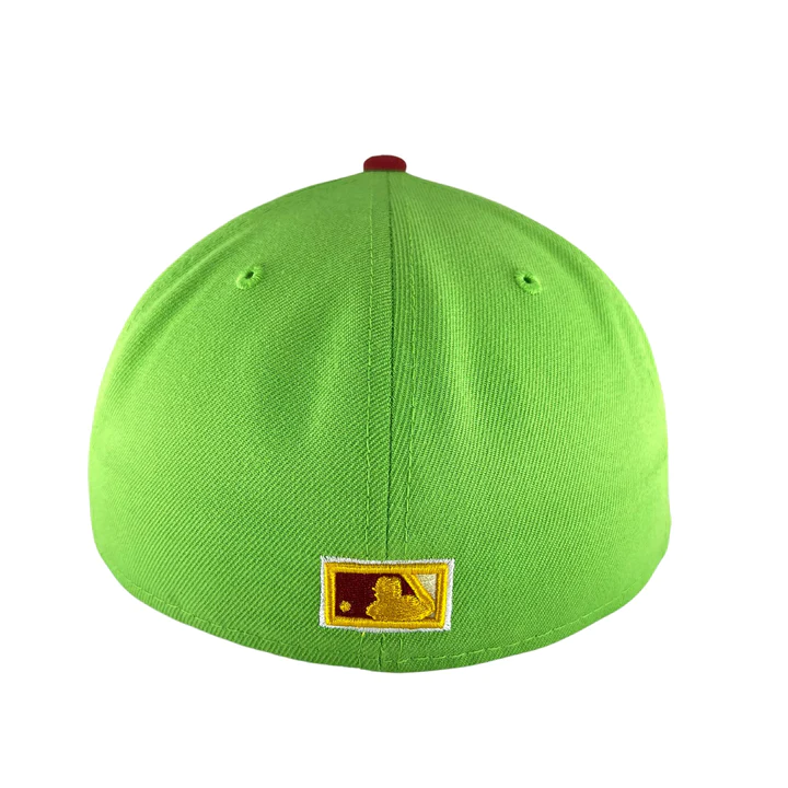 New Era Seattle Mariners Lime/Cardinal 30th Anniversary "Shaggy" Inspired 59FIFTY Fitted Hat