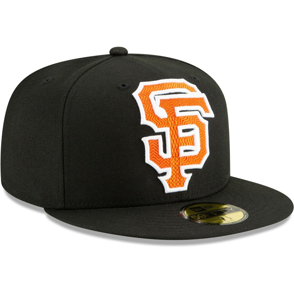 New Era San Francisco Giants Black/Orange Threads 59FIFTY Fitted Hat