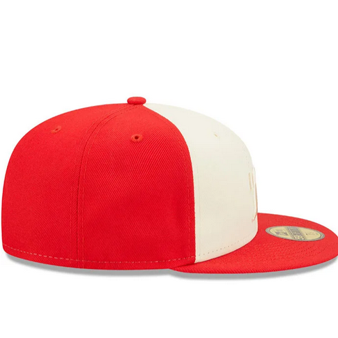 New Era Philadelphia 76ers Red Tonal 2 Tone 59FIFTY Fitted Hat