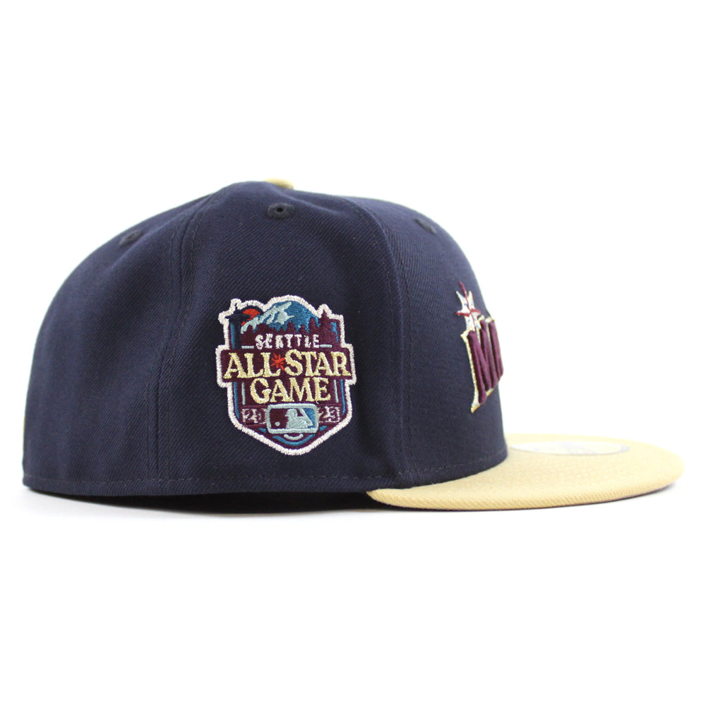 New Era Seattle Mariners 2023 All-Star Game Midnight Navy/Vegas Gold 59FIFTY Fitted Hat