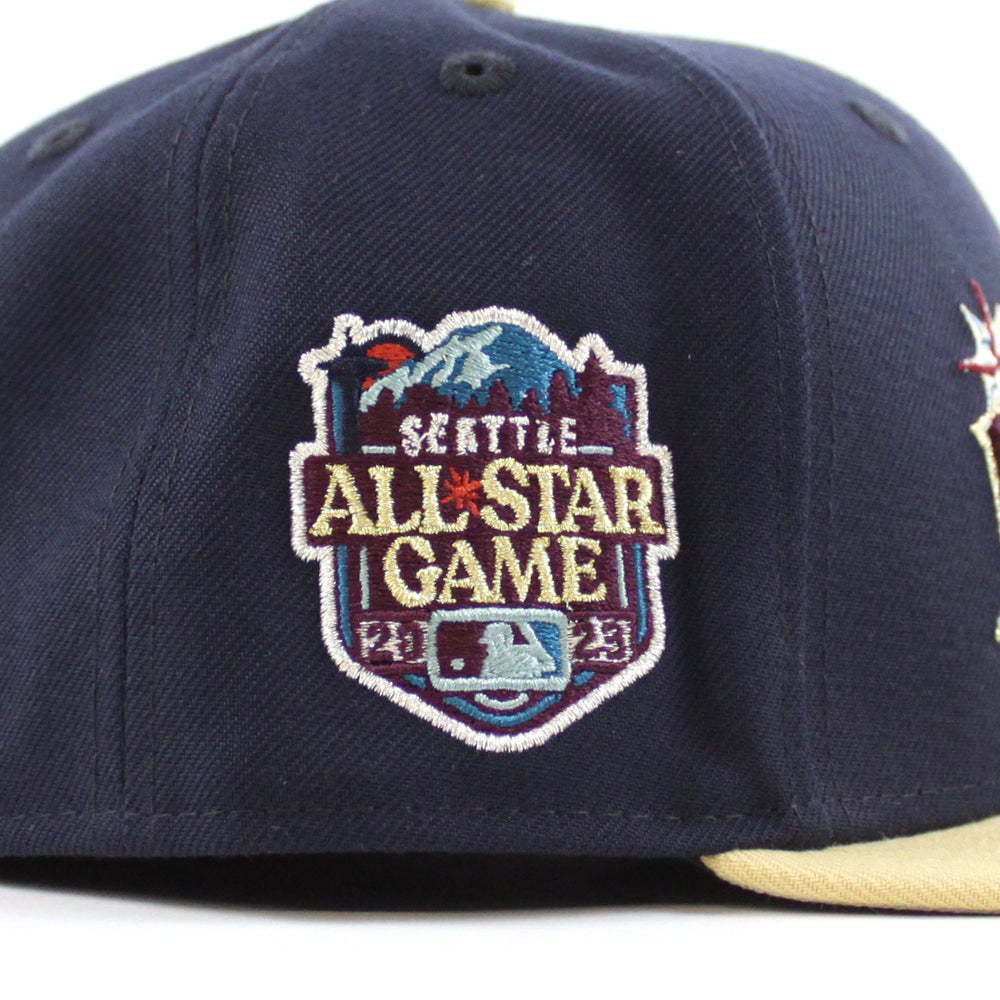 New Era Seattle Mariners 2023 All-Star Game Midnight Navy/Vegas Gold 59FIFTY Fitted Hat