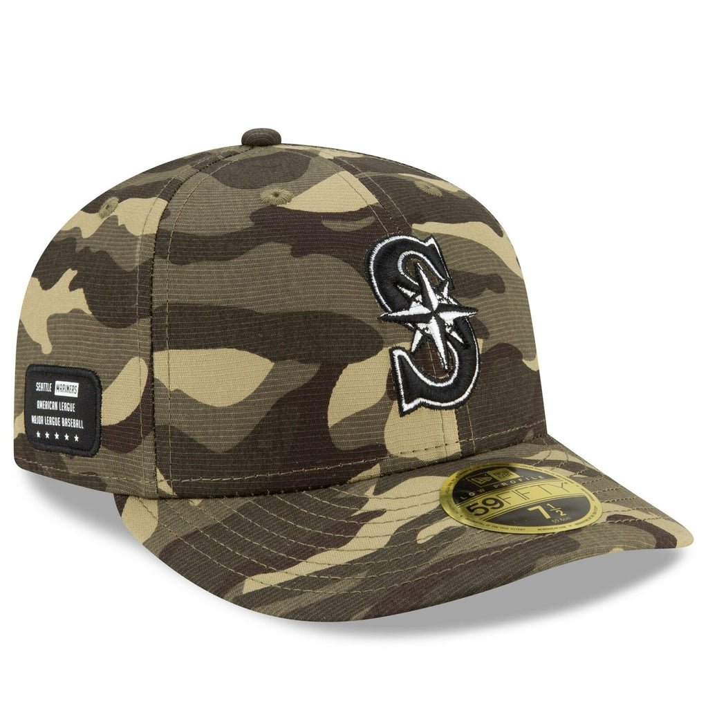 New Era Seattle Mariners 2021 Camo Armed Forces Day On-Field Low Profile 59FIFTY Fitted Hat