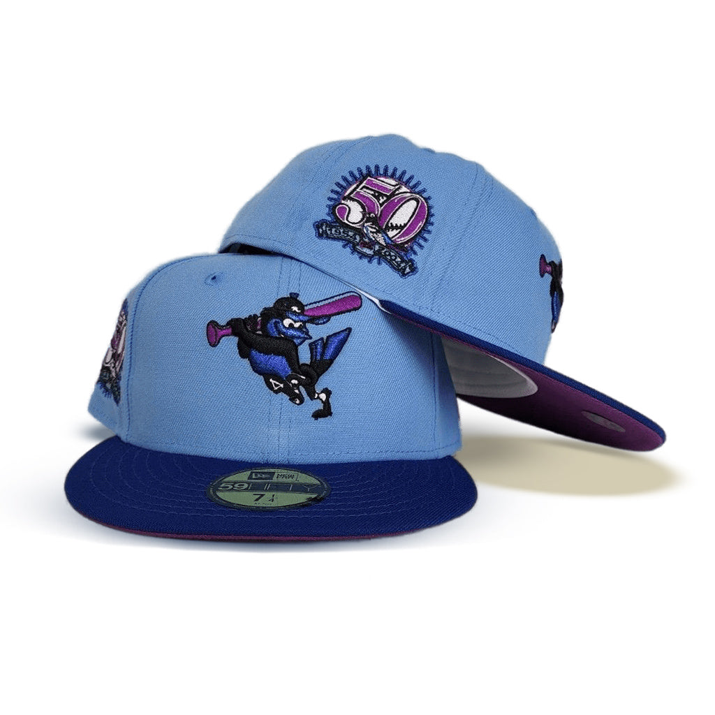 New Era Baltimore Orioles Sky Blue/Royal 50th Anniversary 59FIFTY Fitted Hat