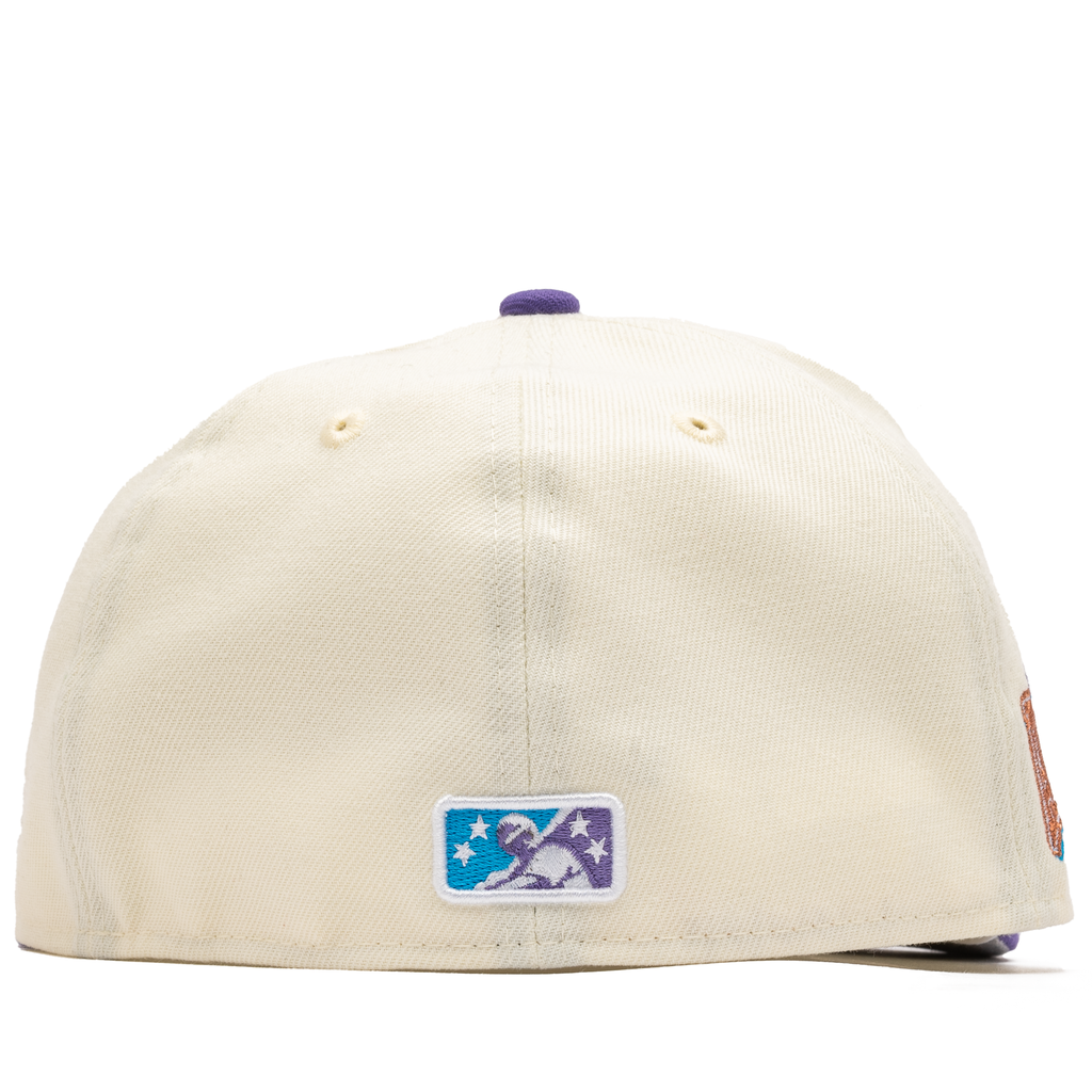 New Era x Politics Provo Angels Cream/Grape Purple 59FIFTY Fitted Hat