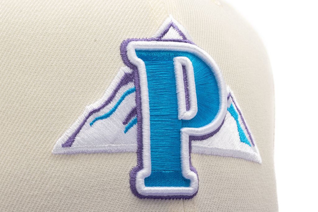 New Era x Politics Provo Angels Cream/Grape Purple 59FIFTY Fitted Hat