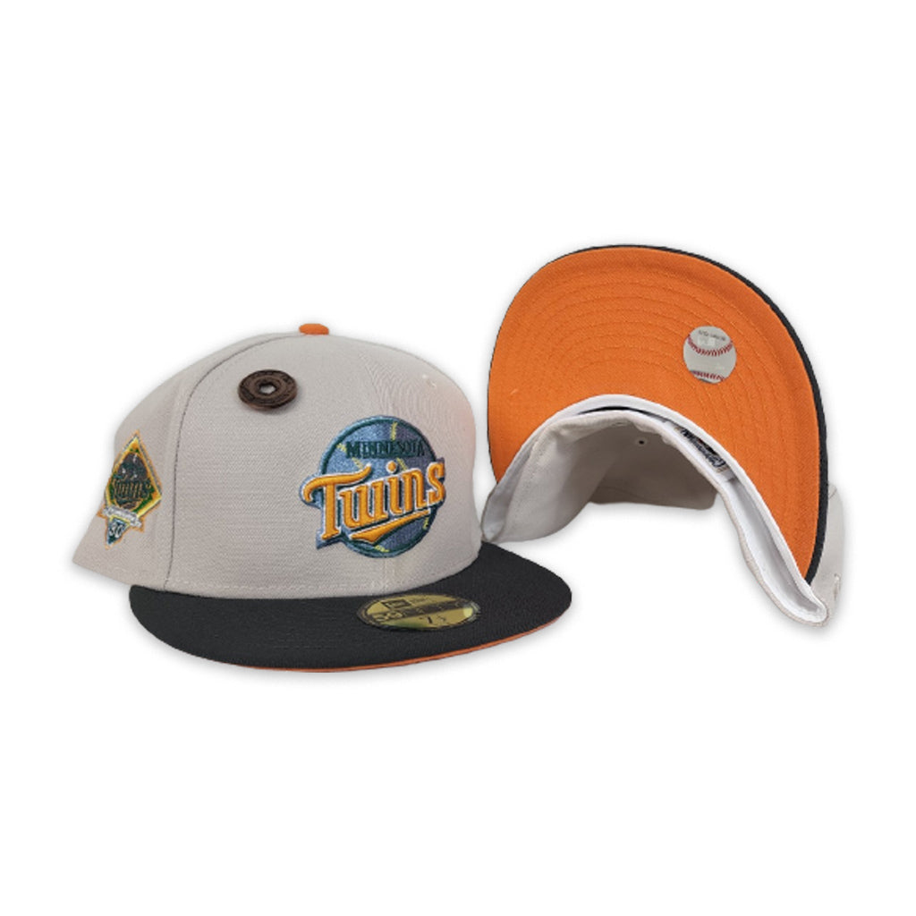 New Era Minnesota Twins 30th Anniversary Stone/Orange UV 59FIFTY Fitted Hat