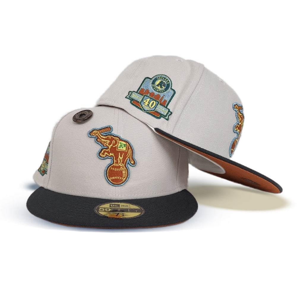 New Era Oakland Athletics 40th Anniversary Stone/Rust Orange 59FIFTY Fitted Hat