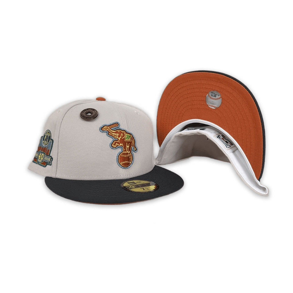 New Era Oakland Athletics 40th Anniversary Stone/Rust Orange 59FIFTY Fitted Hat