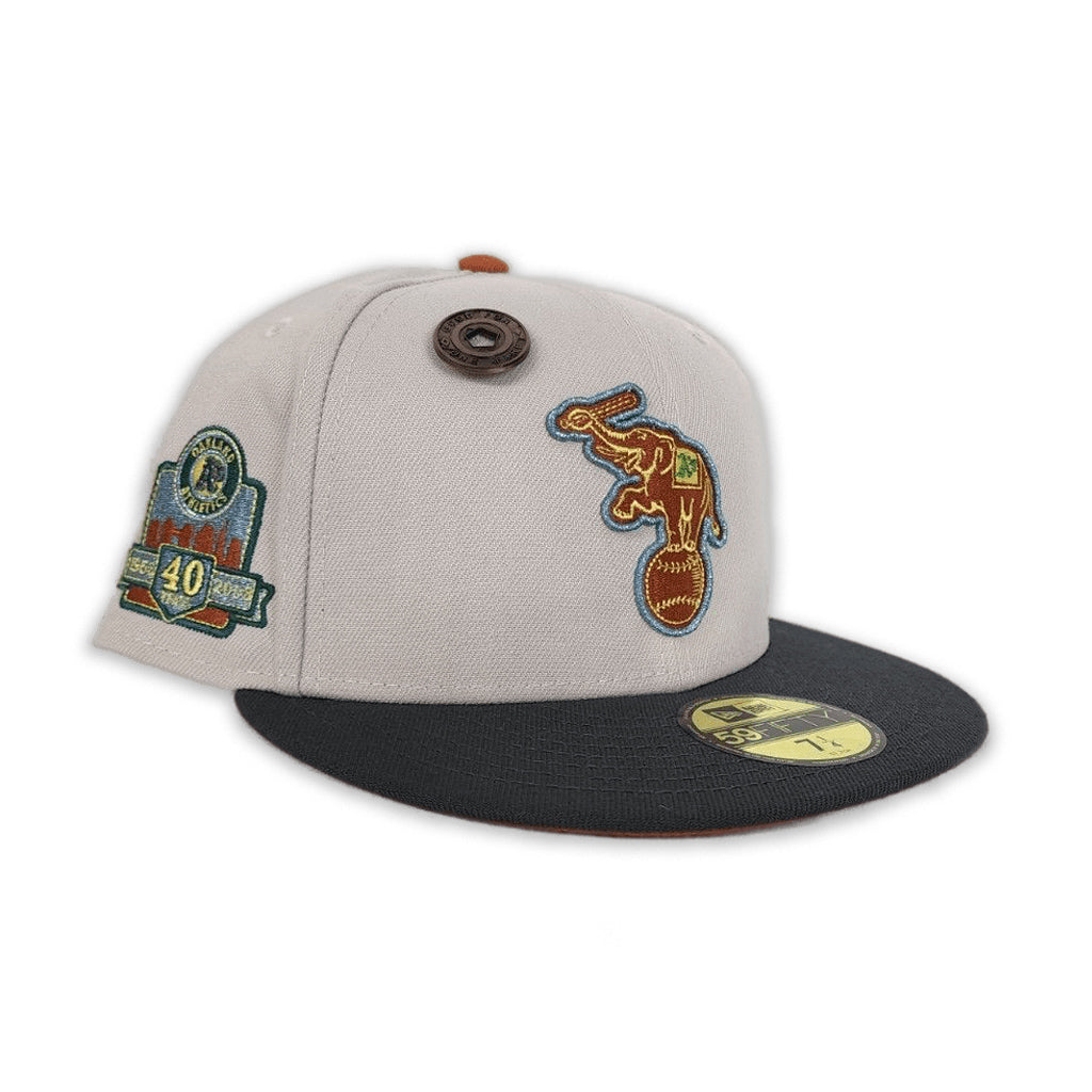 New Era Oakland Athletics 40th Anniversary Stone/Rust Orange 59FIFTY Fitted Hat