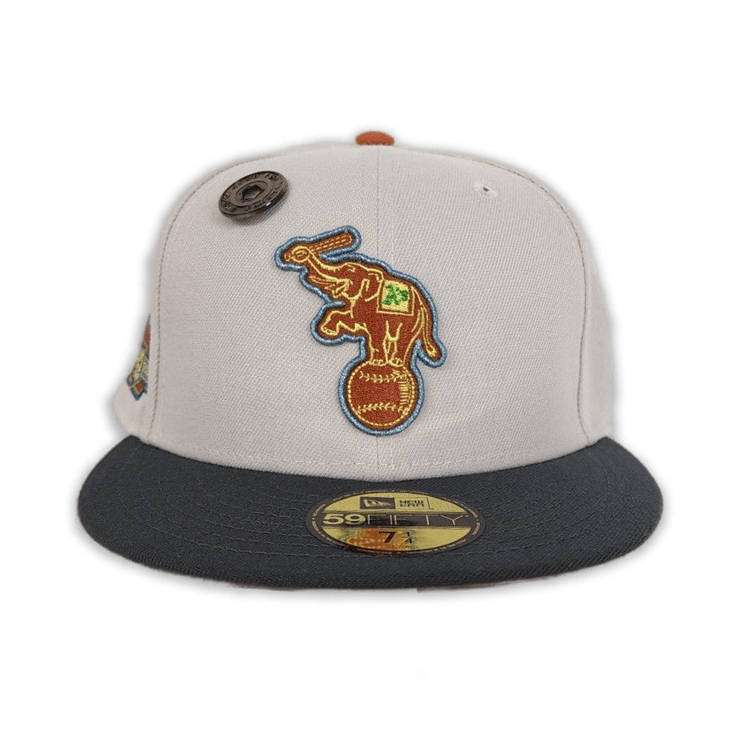 New Era Oakland Athletics 40th Anniversary Stone/Rust Orange 59FIFTY Fitted Hat