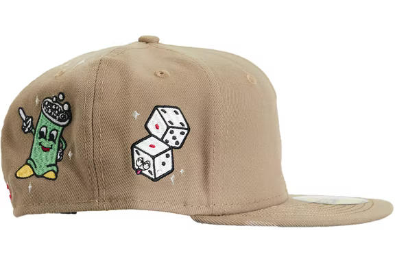 New Era x Supreme S Logo Tan Characters 59FIFTY Fitted Hat
