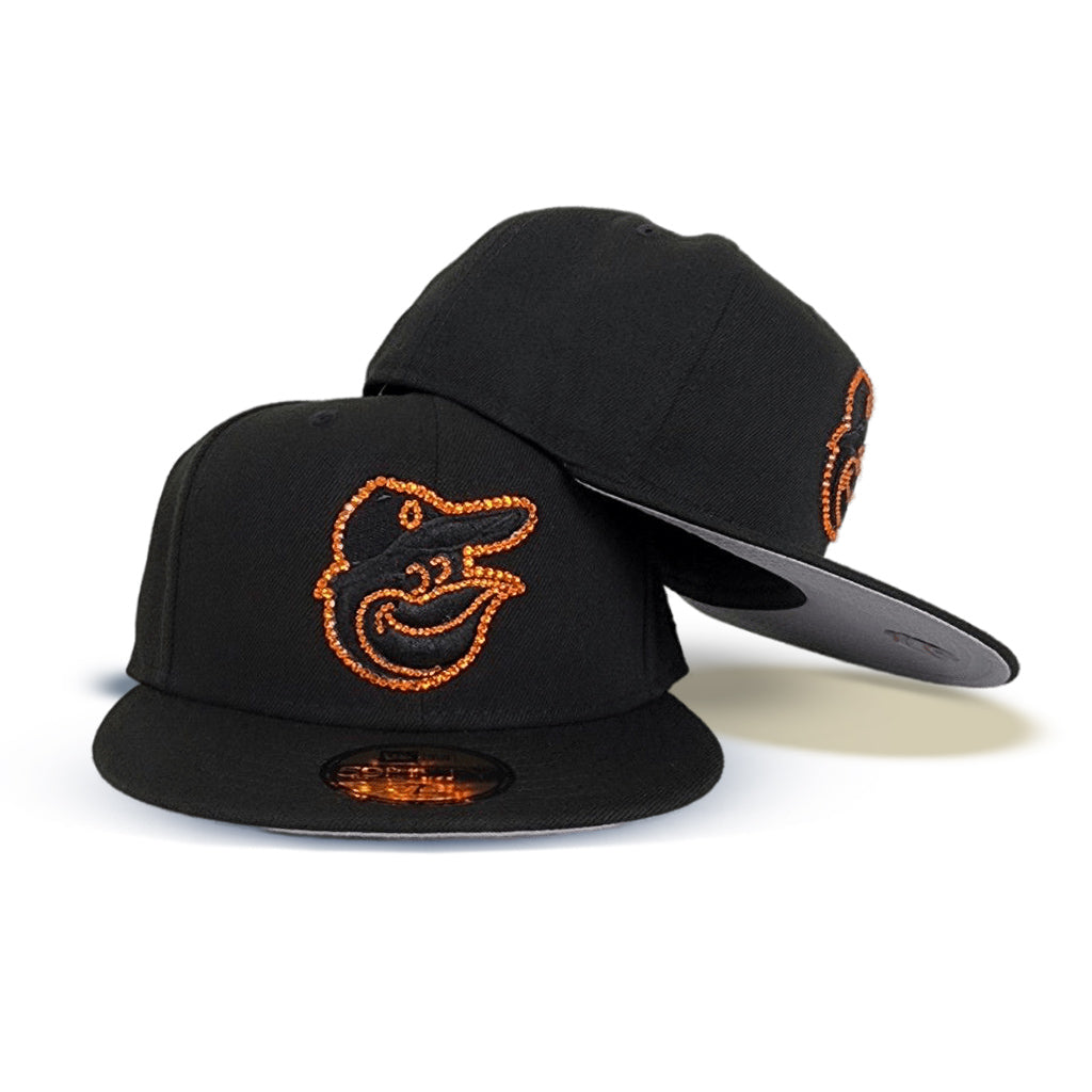 New Era  Swarovski Crystal Black Baltimore Orioles 59FIFTY Fitted Hat