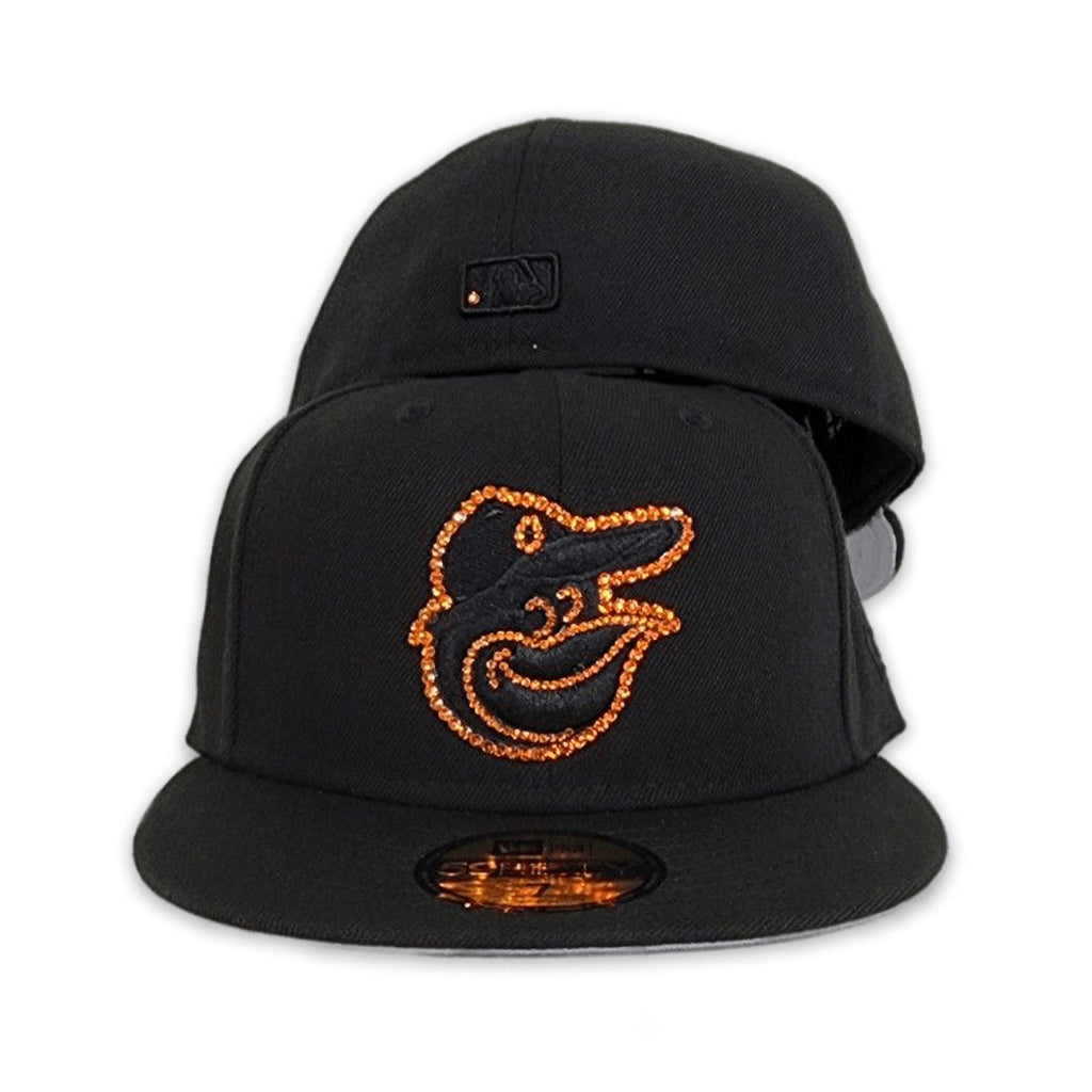 New Era  Swarovski Crystal Black Baltimore Orioles 59FIFTY Fitted Hat