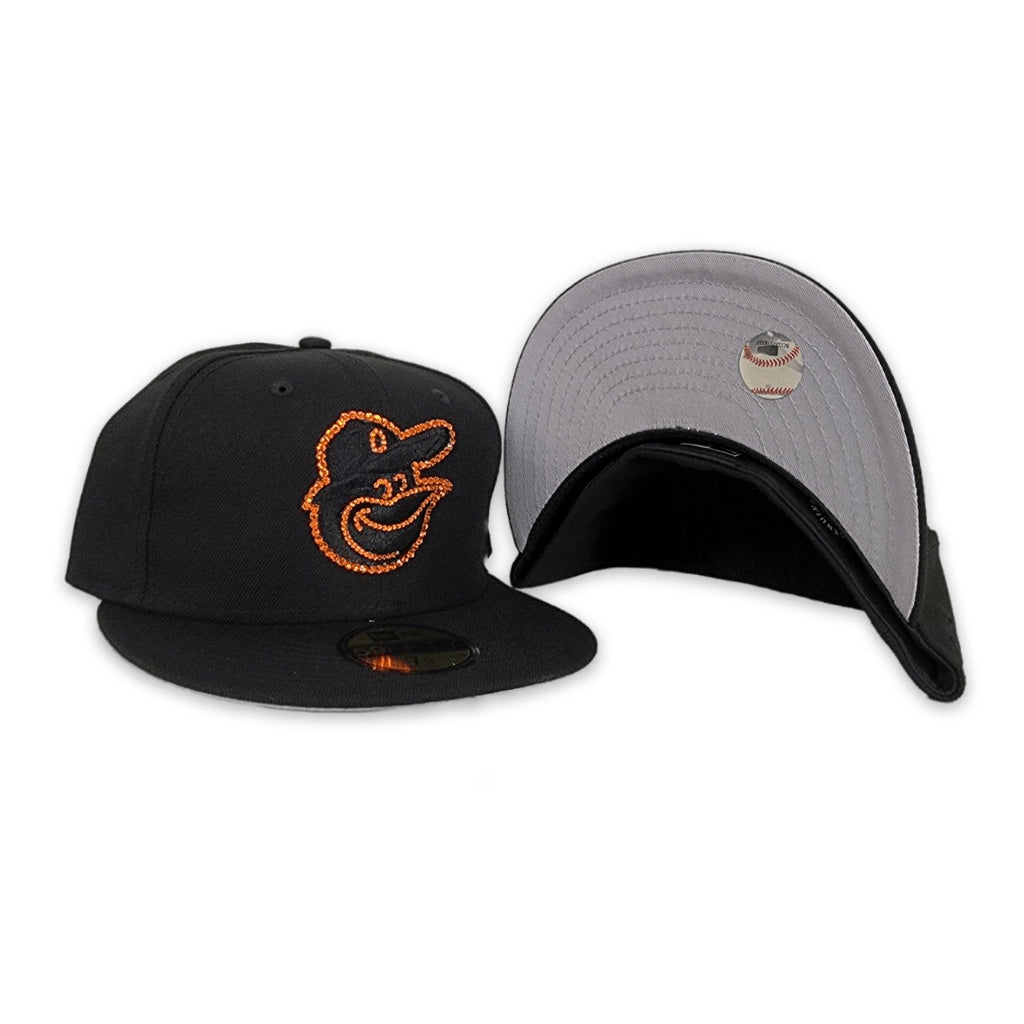 New Era  Swarovski Crystal Black Baltimore Orioles 59FIFTY Fitted Hat