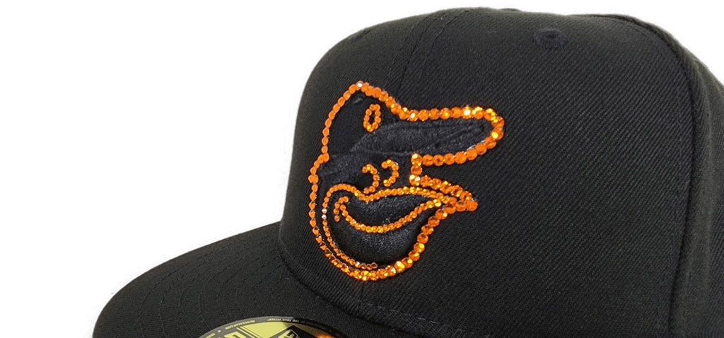 New Era  Swarovski Crystal Black Baltimore Orioles 59FIFTY Fitted Hat