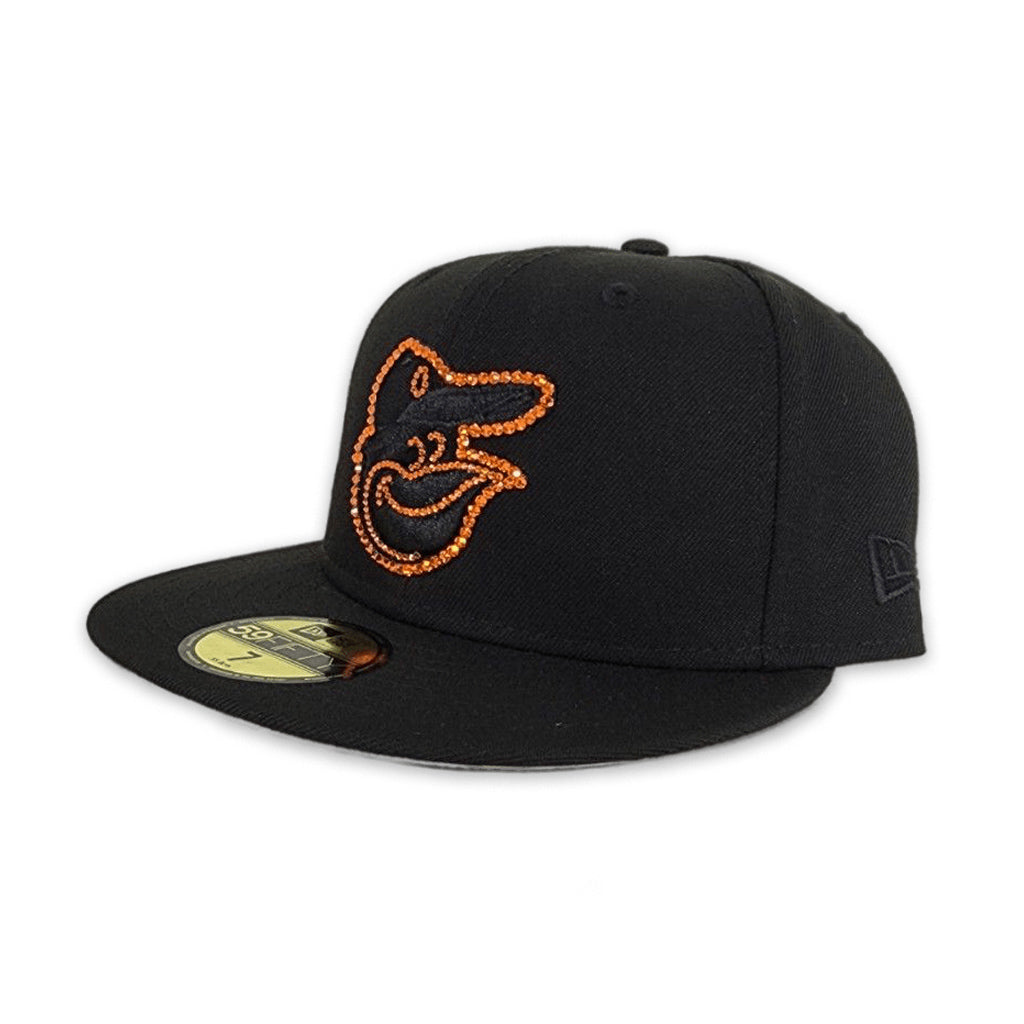 New Era  Swarovski Crystal Black Baltimore Orioles 59FIFTY Fitted Hat