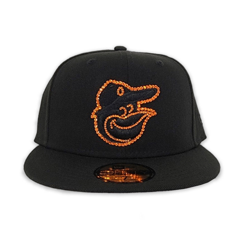 New Era  Swarovski Crystal Black Baltimore Orioles 59FIFTY Fitted Hat