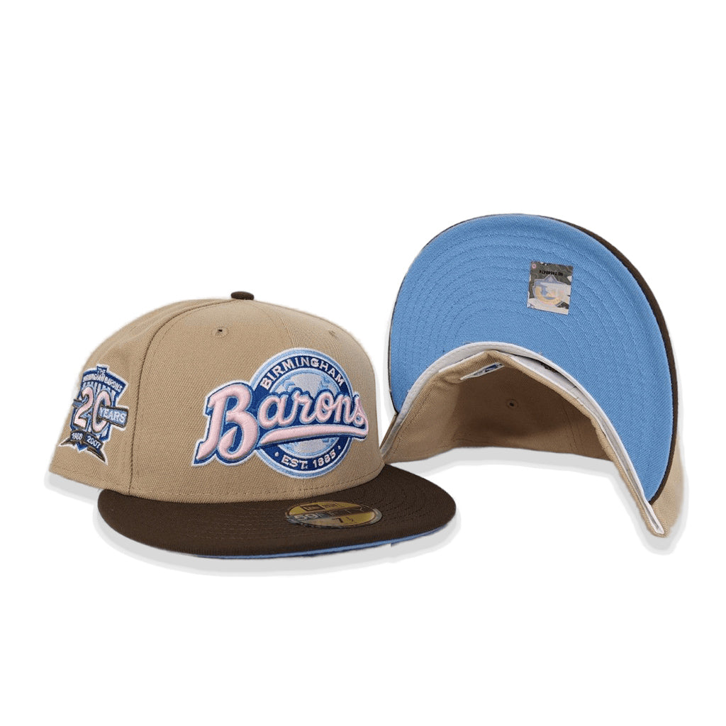 New Era Birmingham Barons Tan/Brown 20 Years 59FIFTY Fitted Hat