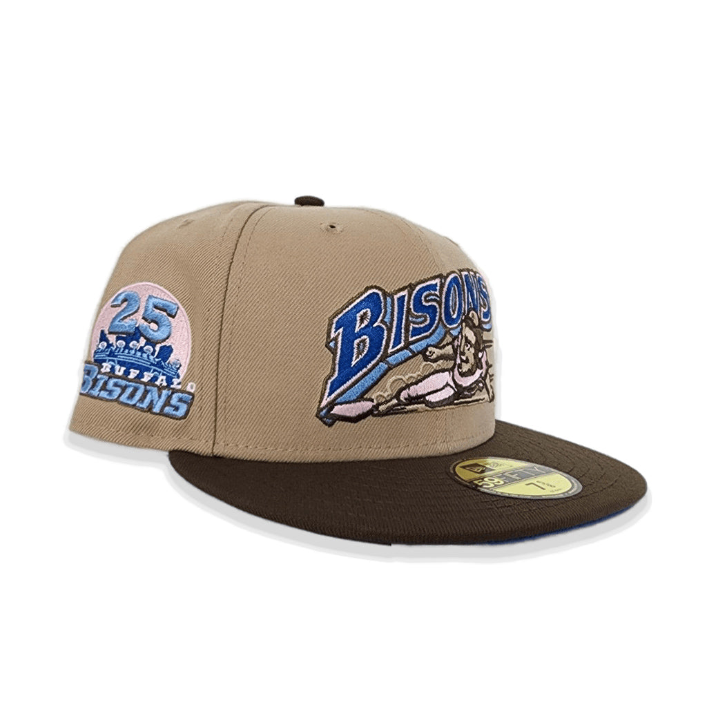 New Era Buffalo Bisons Tan/Brown 25th Years 59FIFTY Fitted Hat