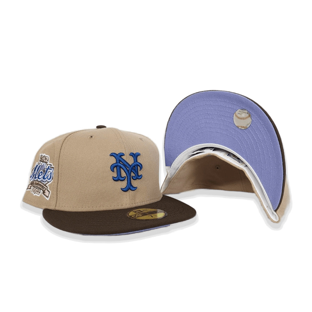 New Era New York Mets Tan/Brown 40th Anniversary 59FIFTY Fitted Hat